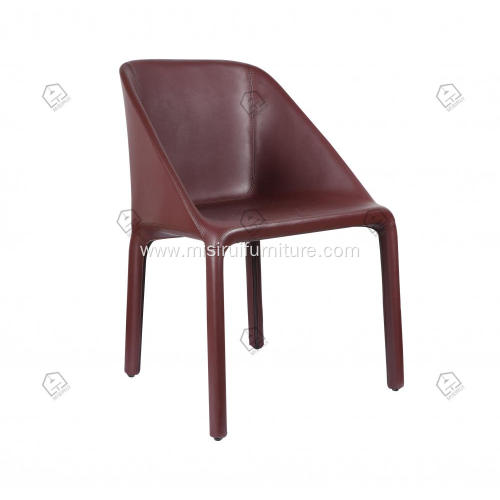 Wine color dining Manta chairs